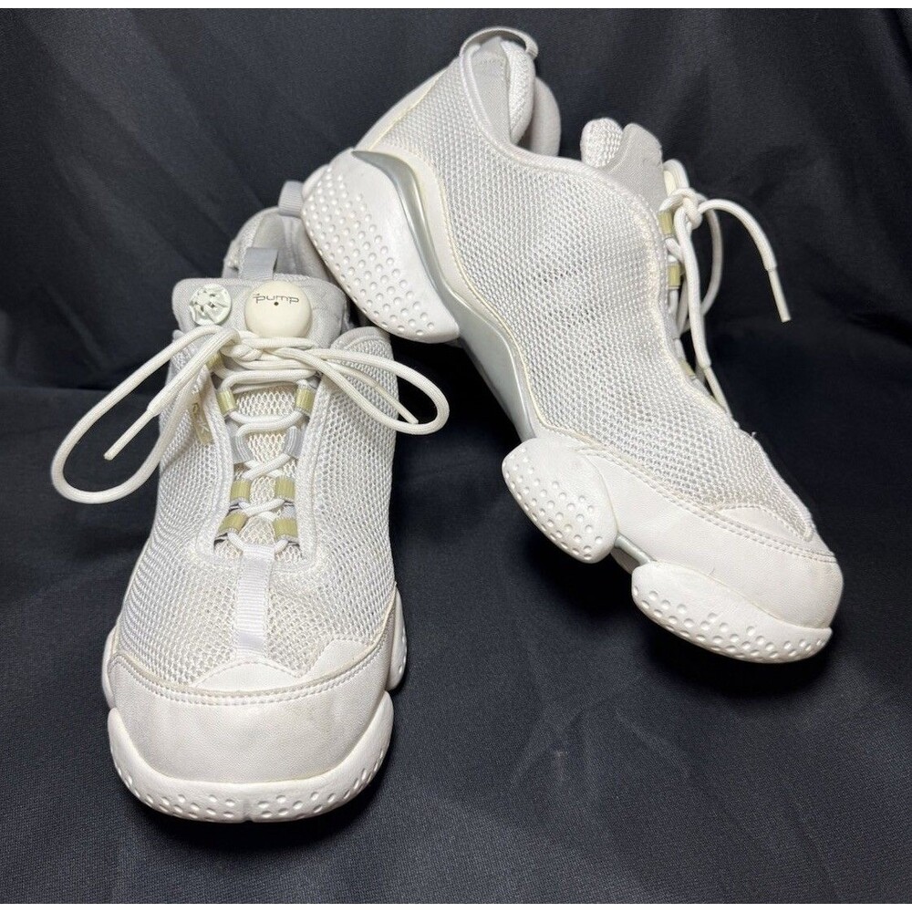 Reebok Pump Opus White / Silver Trainer Running Womens 9.5 (UK 7; EUR 40.5) GUC